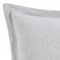 Private Collection Subi Grey Yarn Dyed Jacquard European Pillowcase 65x65cm | Grey